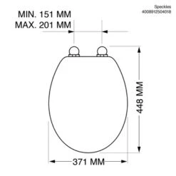 Tiger WC Bril Speckels Duroplast Zwart-wit 13 Tiger WC Bril Speckels Duroplast Zwart-wit -Badkamer Verkoop 123 5345