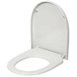 Pressalit D-vorm WC Bril Wit Kunststof Met Softclose -Badkamer Verkoop 123 5352