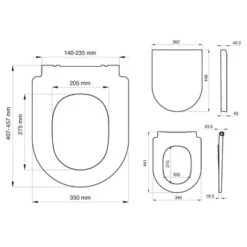 Tiger WC Bril Memphis Wit Kunststof Met Softclose -Badkamer Verkoop 123 5406