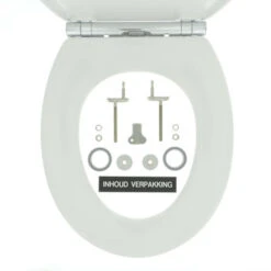 Tiger WC Bril Boston Wit/Chroom Kunststof Met Softclose -Badkamer Verkoop 123 5412