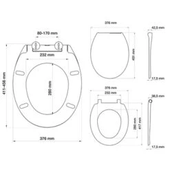 Tiger WC Bril Mason Wit Kunststof Met Softclose -Badkamer Verkoop 123 5440