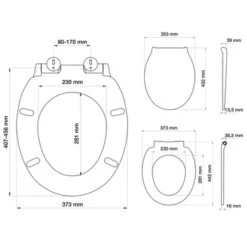Tiger WC Bril Burton Wit Kunststof Met Softclose -Badkamer Verkoop 123 5481