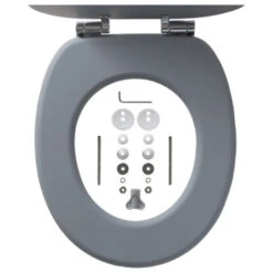 Tiger WC Bril Reno Grijs 15 Tiger WC Bril Reno Grijs -Badkamer Verkoop 123 5498