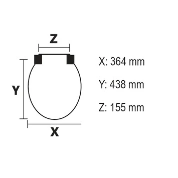 Bemis WC Bril Chicago Wit Hout Met Kunststof Softclose 5 Bemis WC Bril Chicago Wit Hout Met Kunststof Softclose - Afbeelding 3