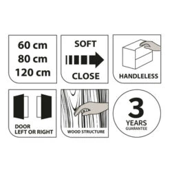 TIGER S-line Spiegelkast Chalet Eik 120cm -Badkamer Verkoop 123 555