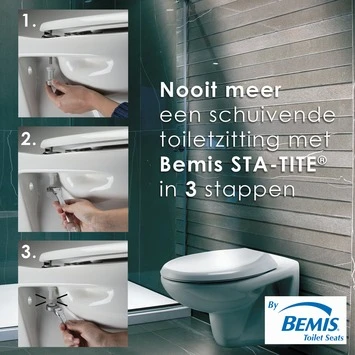 Bemis WC Bril New York Wit Hout Met Softclose 6 Bemis WC Bril New York Wit Hout Met Softclose - Afbeelding 4