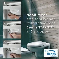 Bemis WC Bril Dallas NextStep Wit Hout Met Kinderzitting -Badkamer Verkoop 123 5566