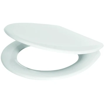 Handson WC Bril Oliv Wit Kunststof 4 Handson WC Bril Oliv Wit Kunststof - Afbeelding 2