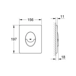 Grohe Bedieningsplaat Start Zwart Mat Voor Solido -Badkamer Verkoop 123 5634