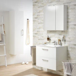 Tiger Spiegelkast S-Line 80cm Sneeuwwit 12 Tiger Spiegelkast S-Line 80cm Sneeuwwit -Badkamer Verkoop 123 566