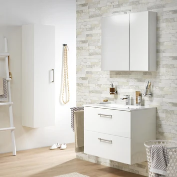 Tiger Spiegelkast S-Line 80cm Sneeuwwit 5 Tiger Spiegelkast S-Line 80cm Sneeuwwit - Afbeelding 3