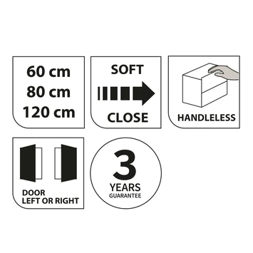 Tiger Spiegelkast S-Line 80cm Sneeuwwit 10 Tiger Spiegelkast S-Line 80cm Sneeuwwit - Afbeelding 8