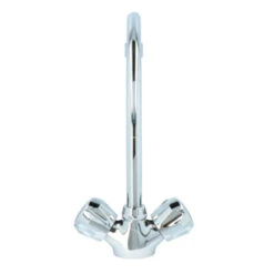 Handson Keukenkraan Thomas 2-knops Chroom Met Uitloop 235mm 18 Handson Keukenkraan Thomas 2-knops Chroom Met Uitloop 235mm -Badkamer Verkoop 123 5763