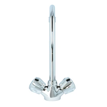 Handson Keukenkraan Thomas 2-knops Chroom Met Uitloop 235mm 6 Handson Keukenkraan Thomas 2-knops Chroom Met Uitloop 235mm - Afbeelding 4