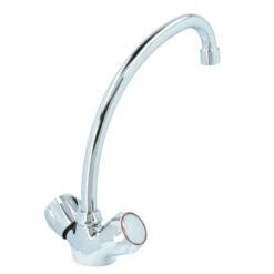 Handson Keukenkraan Thomas 2-knops Chroom Met Uitloop 235mm 19 Handson Keukenkraan Thomas 2-knops Chroom Met Uitloop 235mm -Badkamer Verkoop 123 5764