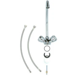 Handson Keukenkraan Thomas 2-knops Chroom Met Uitloop 235mm 25 Handson Keukenkraan Thomas 2-knops Chroom Met Uitloop 235mm -Badkamer Verkoop 123 5770