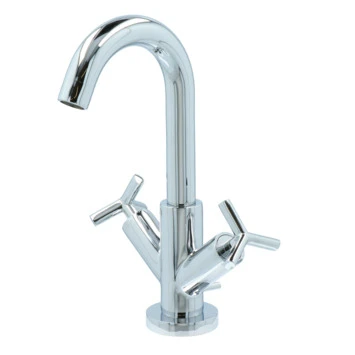 Absolut Wastafelkraan Post 2-knops Chroom 3 Absolut Wastafelkraan Post 2-knops Chroom