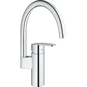 Grohe Keukenkraan Wave Cosmopolitan Met Hendel En C-uitloop Chroom 3 Grohe Keukenkraan Wave Cosmopolitan Met Hendel En C-uitloop Chroom