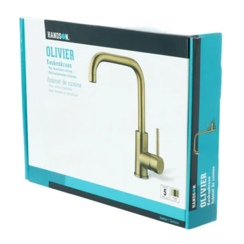 Handson Keukenkraan Olivier Met Hendel Messing 14 Handson Keukenkraan Olivier Met Hendel Messing - Afbeelding 12