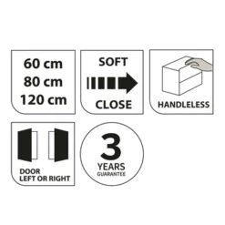 Tiger Spiegelkast S-Line 60cm Sneeuwwit 17 Tiger Spiegelkast S-Line 60cm Sneeuwwit -Badkamer Verkoop 123 589