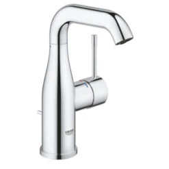GROHE Wastafelkraan Essence M-size Met Hendel En Waste Chroom