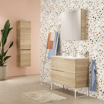 TIGER S-line Spiegelkast 60 Naturel Eik 4 TIGER S-line Spiegelkast 60 Naturel Eik - Afbeelding 2