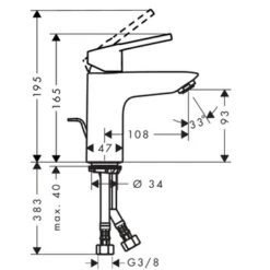 Hansgrohe Wastafelkraan Logis Loop 100 Met Hendel En Waste Chroom 9 Hansgrohe Wastafelkraan Logis Loop 100 Met Hendel En Waste Chroom -Badkamer Verkoop 123 5913