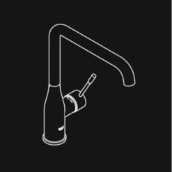 GROHE Keukenkraan Essence L-size Met Hendel Chroom 14 GROHE Keukenkraan Essence L-size Met Hendel Chroom -Badkamer Verkoop 123 5922