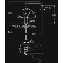 GROHE Keukenkraan Essence L-size Met Hendel Chroom 15 GROHE Keukenkraan Essence L-size Met Hendel Chroom -Badkamer Verkoop 123 5923