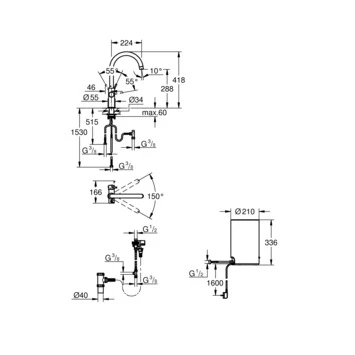 Grohe Red Compact Keukenkraan Met C-uitloop En 4 Liter Kokend Water Boiler Chroom 11 Grohe Red Compact Keukenkraan Met C-uitloop En 4 Liter Kokend Water Boiler Chroom - Afbeelding 9