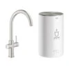 Grohe Red Compact Keukenkraan Met C-uitloop En 4 Liter Kokend Water Boiler Supersteel 2 Grohe Red Compact Keukenkraan Met C-uitloop En 4 Liter Kokend Water Boiler Supersteel -Badkamer Verkoop 123 6127