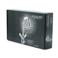 Aqualino Keukenkraan Fortore 2-knops Chroom 22 Aqualino Keukenkraan Fortore 2-knops Chroom -Badkamer Verkoop 123 6152