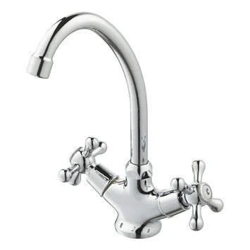 Handson Keukenkraan Louise 2-knops Met C-uitloop Chroom 3 Handson Keukenkraan Louise 2-knops Met C-uitloop Chroom