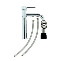 Atlantic Wastafelkraan Spencer Met Hendel Chroom -Badkamer Verkoop 123 6234