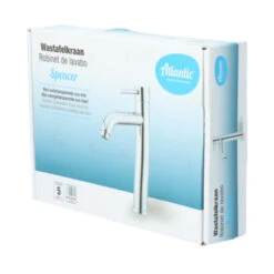 Atlantic Wastafelkraan Spencer Met Hendel Chroom -Badkamer Verkoop 123 6235