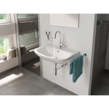 GROHE Wastafelkraan Start Flow L-size Met Hendel En Waste Chroom 4 GROHE Wastafelkraan Start Flow L-size Met Hendel En Waste Chroom - Afbeelding 2