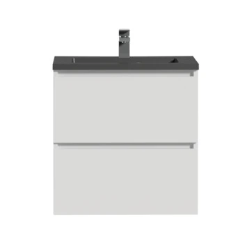 Tiger Karlo Badkamermeubel 60 Cm Hoogglans Wit Met Wastafel Zwart 4 Tiger Karlo Badkamermeubel 60 Cm Hoogglans Wit Met Wastafel Zwart - Afbeelding 2