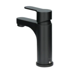 Atlantic Wastafelkraan Parker Met Hendel Zwart -Badkamer Verkoop 123 6294