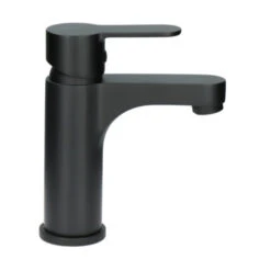 Atlantic Wastafelkraan Parker Met Hendel Zwart -Badkamer Verkoop 123 6297