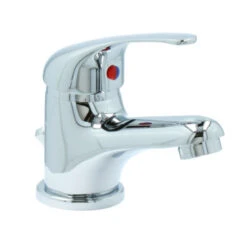 OK Wastafelkraan Met Hendel En Waste Chroom 20 OK Wastafelkraan Met Hendel En Waste Chroom -Badkamer Verkoop 123 6324