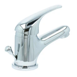 OK Wastafelkraan Met Hendel En Waste Chroom 23 OK Wastafelkraan Met Hendel En Waste Chroom -Badkamer Verkoop 123 6327