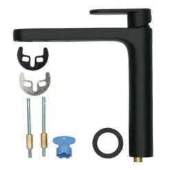 Absolut Wastafelkraan Iode Medium Met Hendel En Waste Zwart 21 Absolut Wastafelkraan Iode Medium Met Hendel En Waste Zwart -Badkamer Verkoop 123 6338