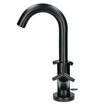 Absolut Wastafelkraan Post 2-knops Zwart 4 Absolut Wastafelkraan Post 2-knops Zwart - Afbeelding 2