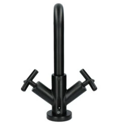 Absolut Wastafelkraan Post 2-knops Zwart 22 Absolut Wastafelkraan Post 2-knops Zwart -Badkamer Verkoop 123 6344