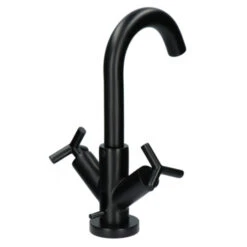 Absolut Wastafelkraan Post 2-knops Zwart 23 Absolut Wastafelkraan Post 2-knops Zwart -Badkamer Verkoop 123 6345