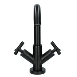 Absolut Wastafelkraan Post 2-knops Zwart 26 Absolut Wastafelkraan Post 2-knops Zwart -Badkamer Verkoop 123 6348