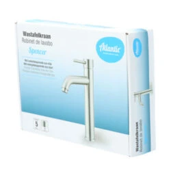 Atlantic Wastafelkraan Spencer Met Hendel RVS -Badkamer Verkoop 123 6369