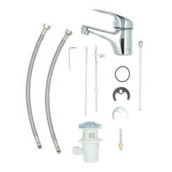 Handson Wastafelkraan Ralph Met Waste Chroom -Badkamer Verkoop 123 6391