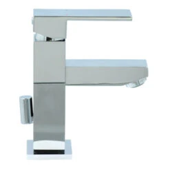 Aqualino Wastafelkraan Panaro Met Hendel En Waste Chroom -Badkamer Verkoop 123 6401