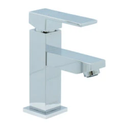 Aqualino Wastafelkraan Panaro Met Hendel En Waste Chroom -Badkamer Verkoop 123 6402